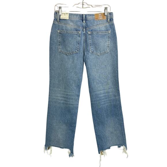 NWT Free People Aged To Perfection Maggie Mid Rise Straight Leg Jeans Size 25 - Picture 5 of 6